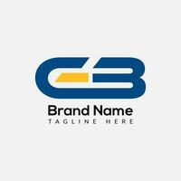 abstrait gb lettre moderne initiale marques de lettres logo conception vecteur