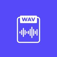 wav fichier icône, sans perte l'audio format vecteur