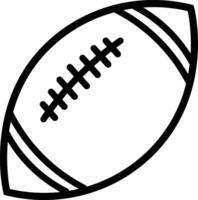 américain Football le rugby Balle vecteur ligne icône