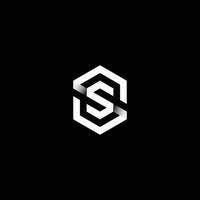 ss lettre hexagonal tas combinaison logo conception, ss logo conception vecteur illustration