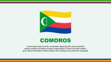 comores drapeau abstrait Contexte conception modèle. comores indépendance journée bannière social médias vecteur illustration. comores conception