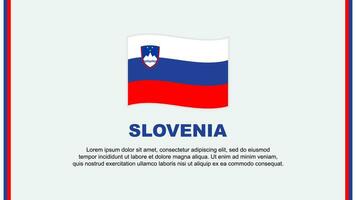 slovénie drapeau abstrait Contexte conception modèle. slovénie indépendance journée bannière social médias vecteur illustration. slovénie dessin animé