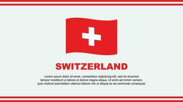 Suisse drapeau abstrait Contexte conception modèle. Suisse indépendance journée bannière social médias vecteur illustration. Suisse conception