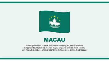 macao drapeau abstrait Contexte conception modèle. macao indépendance journée bannière social médias vecteur illustration. macao conception
