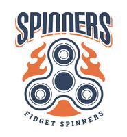 Emblèmes Spinner Logo vecteur