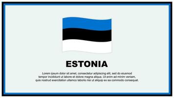 Estonie drapeau abstrait Contexte conception modèle. Estonie indépendance journée bannière social médias vecteur illustration. Estonie bannière