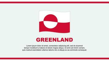 Groenland drapeau abstrait Contexte conception modèle. Groenland indépendance journée bannière social médias vecteur illustration. Groenland conception