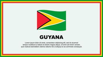 Guyane drapeau abstrait Contexte conception modèle. Guyane indépendance journée bannière social médias vecteur illustration. Guyane bannière