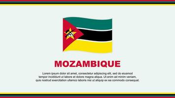 mozambique drapeau abstrait Contexte conception modèle. mozambique indépendance journée bannière social médias vecteur illustration. mozambique conception