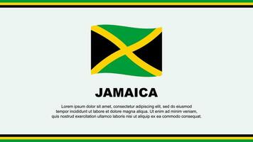 Jamaïque drapeau abstrait Contexte conception modèle. Jamaïque indépendance journée bannière social médias vecteur illustration. Jamaïque conception