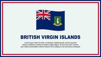 Britanique vierge îles drapeau abstrait Contexte conception modèle. Britanique vierge îles indépendance journée bannière social médias vecteur illustration. bannière