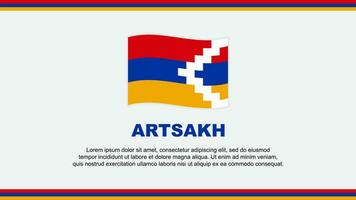 artsakh drapeau abstrait Contexte conception modèle. artsakh indépendance journée bannière social médias vecteur illustration. artsakh conception