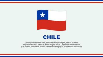 Chili drapeau abstrait Contexte conception modèle. Chili indépendance journée bannière social médias vecteur illustration. Chili conception