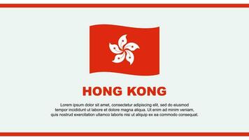 Hong kong drapeau abstrait Contexte conception modèle. Hong kong indépendance journée bannière social médias vecteur illustration. Hong kong conception