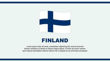 Finlande drapeau abstrait Contexte conception modèle. Finlande indépendance journée bannière social médias vecteur illustration. Finlande conception