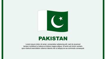 Pakistan drapeau abstrait Contexte conception modèle. Pakistan indépendance journée bannière social médias vecteur illustration. Pakistan dessin animé