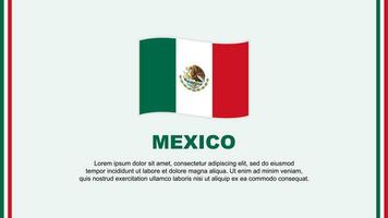 Mexique drapeau abstrait Contexte conception modèle. Mexique indépendance journée bannière social médias vecteur illustration. Mexique dessin animé