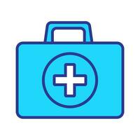 premier aide boîte icône. premier aide trousse, médical se soucier sac icône symbole. vecteur illustration.