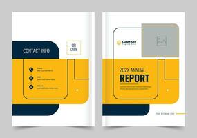 annuel rapport couverture conception, couverture conception pour brochure, annuel rapport vecteur