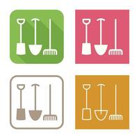 icône de vecteur d'outils de jardinage