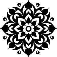 mandala - minimaliste et plat logo - vecteur illustration