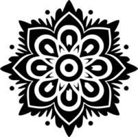 mandala, minimaliste et Facile silhouette - vecteur illustration