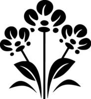 fleur - minimaliste et plat logo - vecteur illustration