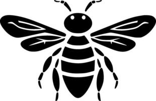 abeille - minimaliste et plat logo - vecteur illustration