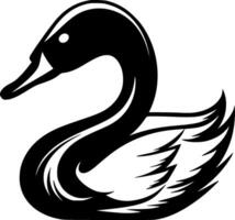 cygne - minimaliste et plat logo - vecteur illustration