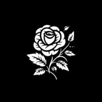 des roses - minimaliste et plat logo - vecteur illustration