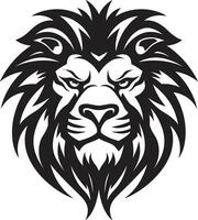 élégant majesté le noir vecteur Lion logo les Lions héritage emblème excellence