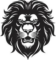 majestueux autorité Lion logo excellence gracieux dominance noir Lion emblème vecteur