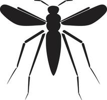 élégant moustique vecteur logo moustique silhouette conception