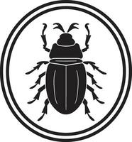souverain scarabée joint pollinisateur scarabée logo vecteur