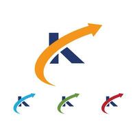 modèle de logo de lettre k vecteur