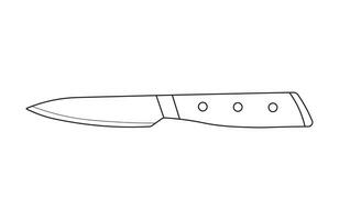 main tiré des gamins dessin dessin animé vecteur illustration appairage couteau isolé dans griffonnage style