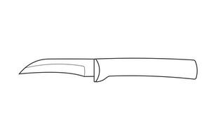 main tiré des gamins dessin dessin animé vecteur illustration parage couteau isolé dans griffonnage style