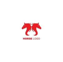 cheval La Flèche logo conception modèle avec deux vecteur