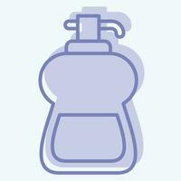 icône liquide savon. en relation à nettoyage symbole. deux Ton style. Facile conception modifiable. Facile illustration vecteur