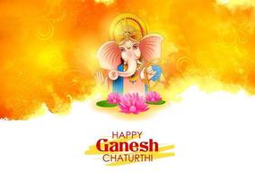 fond de seigneur ganpati pour le festival de ganesh chaturthi de l'inde vecteur