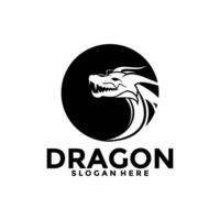 dragon logo vecteur, Créatif dragon tête logo vecteur modèle