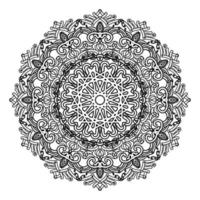 conception de mandala islamique arabesque de motif floral pour musulman vecteur