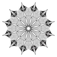 conception de mandala arabesque du dessin d'éléments géométriques islamiques vecteur