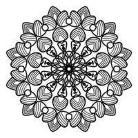 mandala islamique de méditation relaxation motif floral arabe vecteur