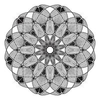 conception de mandala arabesque du dessin d'éléments géométriques islamiques vecteur