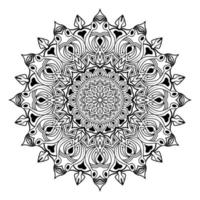 mandala islamique de méditation relaxation motif floral arabe vecteur