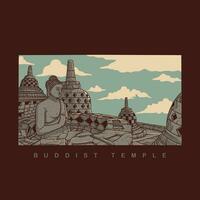 bouddhiste temple vecteur conception illustration