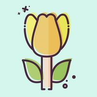 icône tulipe. en relation à dinde symbole. mbe style. Facile conception modifiable. Facile illustration vecteur