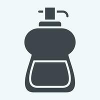 icône liquide savon. en relation à nettoyage symbole. glyphe style. Facile conception modifiable. Facile illustration vecteur