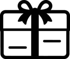 cadeau boîte et anniversaire logo dans plat ligne art style vecteur